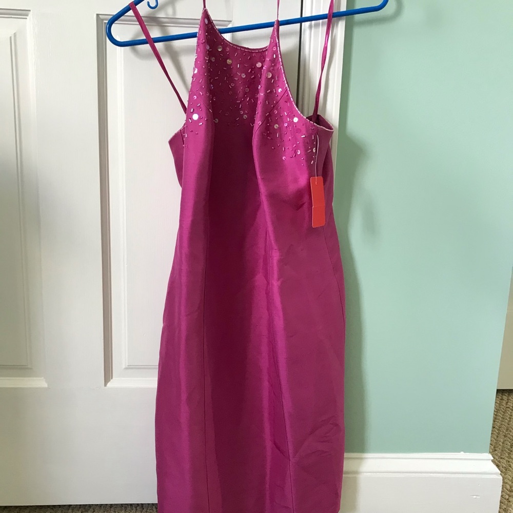 Pink Ann Taylor Strapless Dress